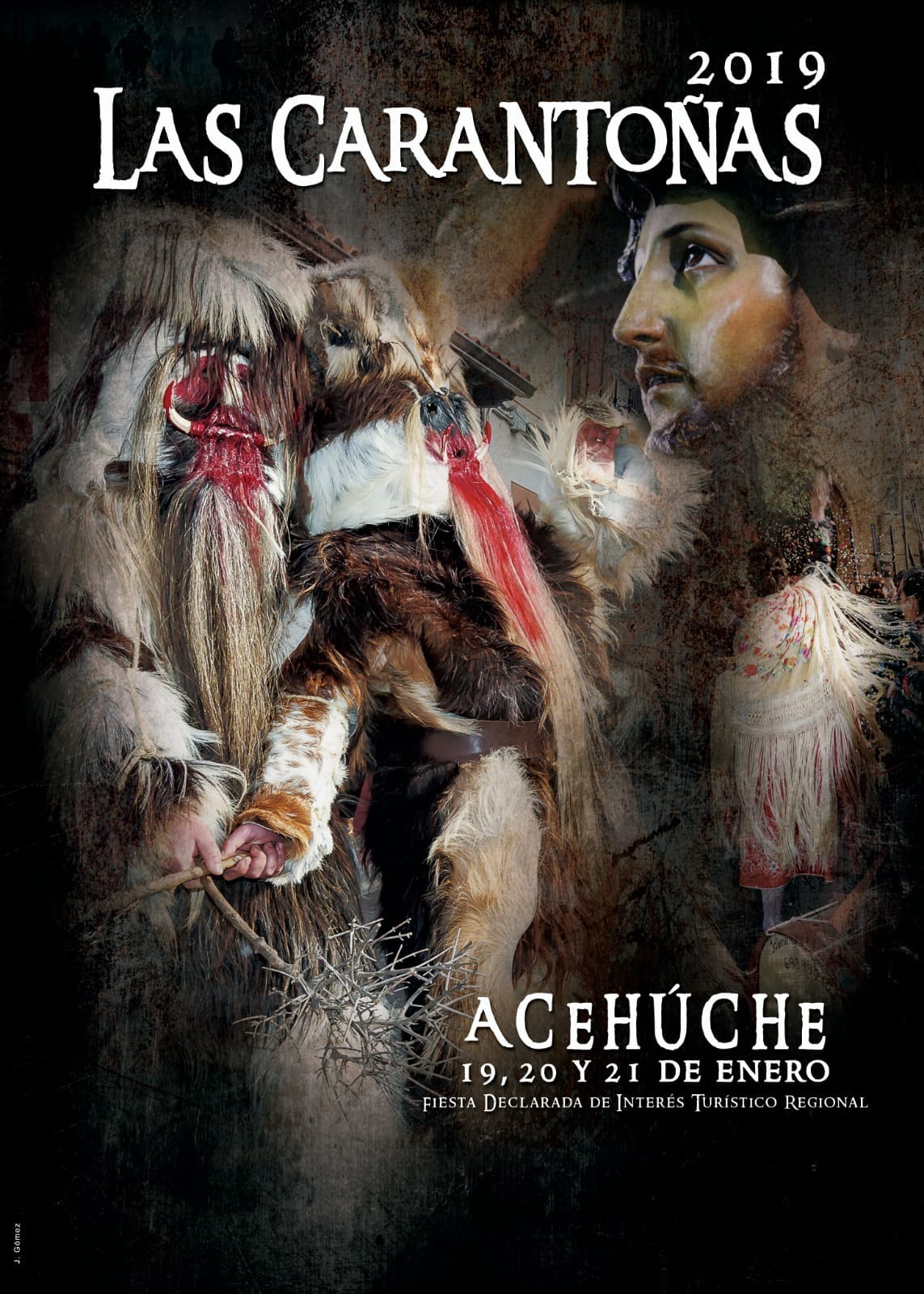 Las Carantoñas en honor de San Sebastián 2019 Acehúche